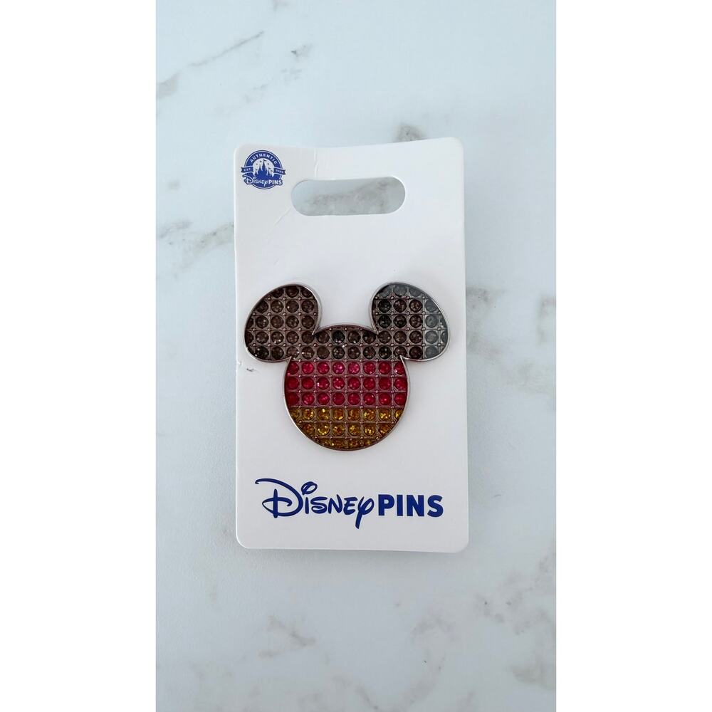 Disney Pin Epcot World Showcase Germany Jeweled Flag Mickey Icon OE New